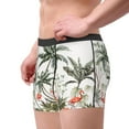 thumbnail image 1 of Goofa Flamingo Palm Trees Printed Men's Boxer Briefs Underwear, Moisture-Wicking Underwear, Trunk,Soft and Breathable Cotton Underwear-Medium, 1 of 9