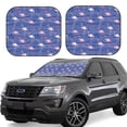 thumbnail image 1 of Goofa Flamingo Pattern 2 Piece Car Windshield Sun Shade Foldable | Front Windshield Shade for Sun, Heat and UV Rays | Sunshade for Car Front Window-Large, 1 of 7