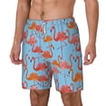 thumbnail image 1 of Goofa Flamingo Printed Men's Swim Trunks Board Shorts Quick Dry Mens Swimming Trunks with Compression Liner,Breathable Fit Hawaii Beach Shorts-Large, 1 of 9
