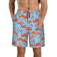 thumbnail image 1 of Goofa Flamingo Printed Mens Swim Trunks Summer Quick Dry Short Beach Swimwear Bathing Suits-Large, 1 of 9