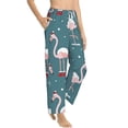 thumbnail image 1 of Goofa Flamingo Printed Soft Pajama Pants for Women, Wide Leg Comfy Casual Lounge Yoga Pants-Medium, 1 of 9