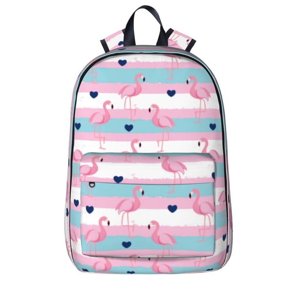 Goofa Flamingo1 Printed Backpack,Laptop Backpack,Durable Anti-Theft Travel Work Backpack,Water-resistant Backpack