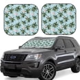 thumbnail image 1 of Goofa Flamingos And Palms Pattern 2 Piece Car Windshield Sun Shade Foldable | Front Windshield Shade for Sun, Heat and UV Rays | Sunshade for Car Front Window-Medium, 1 of 7