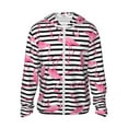 thumbnail image 1 of Goofa Flamingos Printed Women's UPF 50+ Sun Protection Hoodie Jacket Lightweight Long Sleeve Sun Shirt for Women with Pocket Hiking Outdoor-XX-Large, 1 of 9