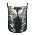 thumbnail image 1 of Goofa Floral Angelic White Wings Printed Circular Hamper,Laundry Basket with Handles,Storage Baskets Foldable,Large Capacity Laundry Hamper-Small, 1 of 6