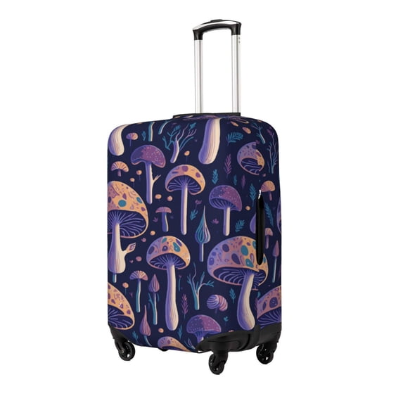 Goofa Floral Hippie Mushrooms Pattern Luggage Covers For Suitcase,Suitcase Cover Protector Fit 18-32 Inch Luggage-