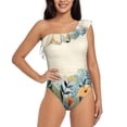 thumbnail image 1 of Goofa Floral Mountain Landscape Pattern Women's One Piece Swimsuits Tummy Control Bathing Suits Asymmetric One Shoulder Swimwear-XX-Large, 1 of 6