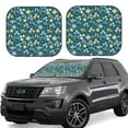 thumbnail image 1 of Goofa Floral Pattern 2 Piece Car Windshield Sun Shade Foldable | Front Windshield Shade for Sun, Heat and UV Rays | Sunshade for Car Front Window-, 1 of 7