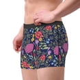 thumbnail image 1 of Goofa Floral Printed Men's Boxer Briefs Underwear, Moisture-Wicking Underwear, Trunk,Soft and Breathable Cotton Underwear-Large, 1 of 9