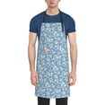 thumbnail image 1 of Goofa Floral Retro Style Printed Waterproof Apron 33" Chef Aprons for Men Heavy Duty Chemical Work Apron Adjustable Bib Apron, 1 of 9