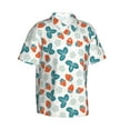 thumbnail image 1 of Goofa Floral Strawberr Hawaiian Shirt for Men, Unisex Summer Beach Casual Short Sleeve Button Down Shirts,Aloha Tropical Floral print shirt-, 1 of 9