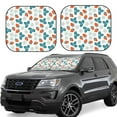 thumbnail image 1 of Goofa Floral Strawberr Pattern 2 Piece Car Windshield Sun Shade Foldable | Front Windshield Shade for Sun, Heat and UV Rays | Sunshade for Car Front Window-Large, 1 of 7