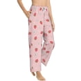 thumbnail image 1 of Goofa Floral Strawberr Printed Soft Pajama Pants for Women, Wide Leg Comfy Casual Lounge Yoga Pants-X-Large, 1 of 9