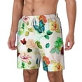 thumbnail image 1 of Goofa Floral Vintage Printed Men's Swim Trunks Board Shorts Quick Dry Mens Swimming Trunks with Compression Liner,Breathable Fit Hawaii Beach Shorts-Small, 1 of 9