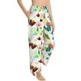thumbnail image 1 of Goofa Floral Vintage Printed Soft Pajama Pants for Women, Wide Leg Comfy Casual Lounge Yoga Pants-Large, 1 of 9