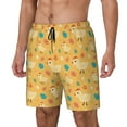 thumbnail image 1 of Goofa Flowe Chicken Printed Men's Swim Trunks Board Shorts Quick Dry Mens Swimming Trunks with Compression Liner,Breathable Fit Hawaii Beach Shorts-XX-Large, 1 of 9