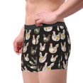 thumbnail image 1 of Goofa Flowe Rooster Printed Men's Boxer Briefs Underwear, Moisture-Wicking Underwear, Trunk,Soft and Breathable Cotton Underwear-X-Large, 1 of 9