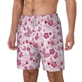 thumbnail image 1 of Goofa Flower Butterfly Printed Men's Swim Trunks Board Shorts Quick Dry Mens Swimming Trunks with Compression Liner,Breathable Fit Hawaii Beach Shorts-Large, 1 of 9