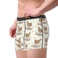 thumbnail image 1 of Goofa Flower Chicken Printed Men's Boxer Briefs Underwear, Moisture-Wicking Underwear, Trunk,Soft and Breathable Cotton Underwear-XX-Large, 1 of 9