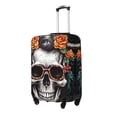 thumbnail image 1 of Goofa Flower Horn Skull A Pattern Luggage Covers For Suitcase,Suitcase Cover Protector Fit 18-32 Inch Luggage-X-Large, 1 of 9