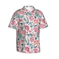 thumbnail image 1 of Goofa Flower Leaves Hawaiian Shirt for Men, Unisex Summer Beach Casual Short Sleeve Button Down Shirts,Aloha Tropical Floral print shirt-Small, 1 of 9