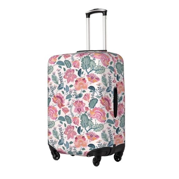 Goofa Flower Leaves Pattern Luggage Covers For Suitcase,Suitcase Cover Protector Fit 18-32 Inch Luggage-
