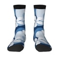 thumbnail image 1 of Goofa Flower Printed Men's Crew Socks, Soft Durable Breathable Moisture-Wicking with Odor Control Cotton socks, 1 of 9