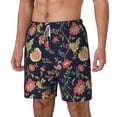 thumbnail image 1 of Goofa Flower Printed Men's Swim Trunks Board Shorts Quick Dry Mens Swimming Trunks with Compression Liner,Breathable Fit Hawaii Beach Shorts-Medium, 1 of 9