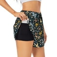 thumbnail image 1 of Goofa Flowers Butterfly Printed Women 2 in 1 Running Shorts,Quick Dry Athletic Workout Shorts,High Waisted Athletic Shorts with Liner Pockets-XX-Large, 1 of 9