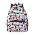 thumbnail image 1 of Goofa Flowers and Lady Bugs Pattern Comfortable Student Backpack - Ergonomic Design, Durable, Water-Resistant, Multi-Compartment,Travel, and Outdoor Activities, 1 of 5