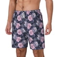 thumbnail image 1 of Goofa Flowers Printed Men's Swim Trunks Board Shorts Quick Dry Mens Swimming Trunks with Compression Liner,Breathable Fit Hawaii Beach Shorts-Medium, 1 of 9
