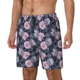 thumbnail image 1 of Goofa Flowers Printed Men's Swim Trunks Board Shorts Quick Dry Mens Swimming Trunks with Compression Liner,Breathable Fit Hawaii Beach Shorts-X-Large, 1 of 9