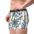 thumbnail image 1 of Goofa Flowers and Butterflies Printed Men's Boxer Briefs Underwear, Moisture-Wicking Underwear, Trunk,Soft and Breathable Cotton Underwear-X-Large, 1 of 9