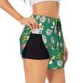 thumbnail image 1 of Goofa Flying Bees Printed Women 2 in 1 Running Shorts,Quick Dry Athletic Workout Shorts,High Waisted Athletic Shorts with Liner Pockets-X-Large, 1 of 9