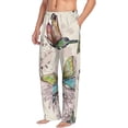 thumbnail image 1 of Goofa Flying Butterflies-1 Printed Soft Pajama Pants for Men, Wide Leg Comfy Casual Lounge Yoga Pants-Large, 1 of 9