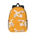 thumbnail image 1 of Goofa Flying Ducks Pattern Lightweight Student Backpack for School, Water-Resistant, Adjustable Straps, Fits 15" Laptop, Multiple Pockets for Books, Accessories, 1 of 6