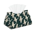 thumbnail image 1 of Goofa Flying Swans Pattern Triangle Square Tissue Box Cover, Modern PVC Leathe Facial Paper Holder,Decorative Holder/Organizer for Bathroom Vanity Countertop, 1 of 9