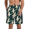 thumbnail image 1 of Goofa Flying Swans Printed Mens Swim Trunks Summer Quick Dry Short Beach Swimwear Bathing Suits-Large, 1 of 9
