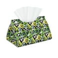 thumbnail image 1 of Goofa Football Doodle Pattern Triangle Square Tissue Box Cover, Modern PVC Leathe Facial Paper Holder,Decorative Holder/Organizer for Bathroom Vanity Countertop, 1 of 9