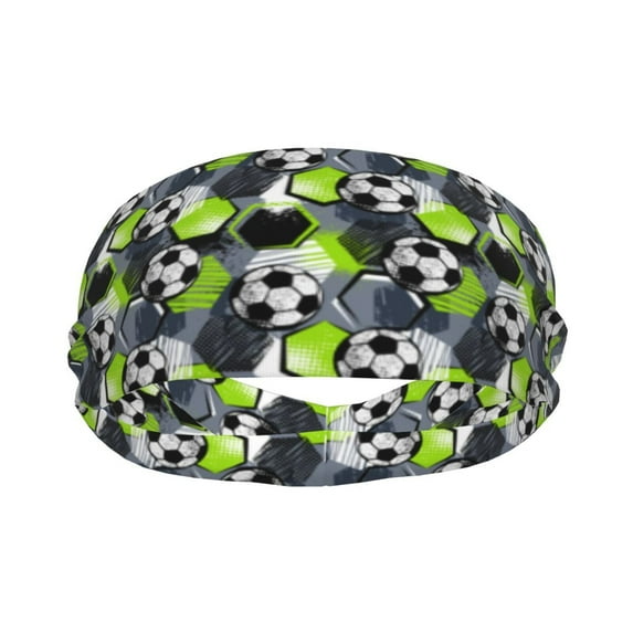 Goofa Football Pattern Sweatbands Sports Headband for Men & Women,Moisture Wicking Athletic headband,Breathable Sweatband,Sports accessories,Workout gear