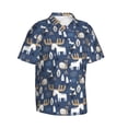 thumbnail image 1 of Goofa Forest Elk Hawaiian Shirt for Men, Unisex Summer Beach Casual Short Sleeve Button Down Shirts,Aloha Tropical Floral print shirt-XX-Large, 1 of 9