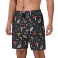 thumbnail image 1 of Goofa Forest Flora and Insects Printed Men's Swim Trunks Board Shorts Quick Dry Mens Swimming Trunks with Compression Liner,Breathable Fit Hawaii Beach Shorts-Large, 1 of 9