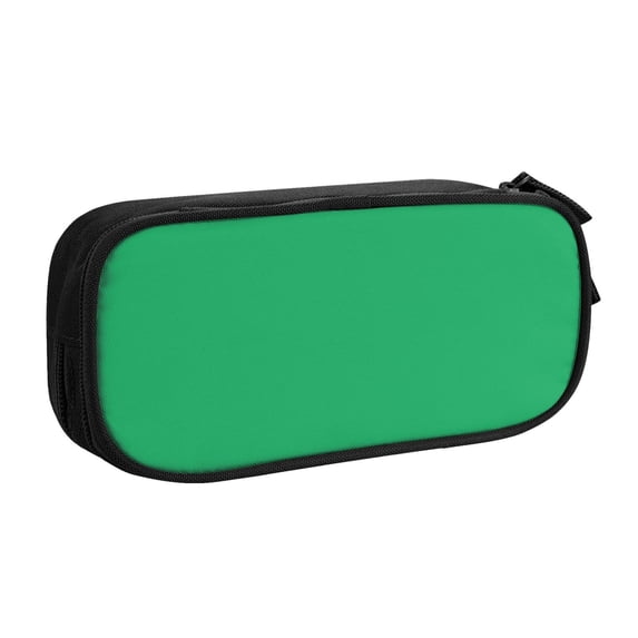 Goofa Forestgreen Pattern Big Capacity Pencil Pen Case Office College Large Storage High Capacity Bag Pouch Holder Box Organizer