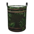 thumbnail image 1 of Goofa Framed Greenery Wall Art Printed Circular Hamper,Laundry Basket with Handles,Storage Baskets Foldable,Large Capacity Laundry Hamper-, 1 of 6