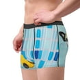 thumbnail image 1 of Goofa French Bulldog Dog in a Bathtub Printed Men's Boxer Briefs Underwear, Moisture-Wicking Underwear, Trunk,Soft and Breathable Cotton Underwear-Small, 1 of 9