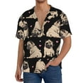 thumbnail image 1 of Goofa French Bulldog Printed Men's Casual Short-sleeved Shirt,Lightweight Breathable Button-down,Summer Casual men's top,Versatile Fashion shirt-XX-Large, 1 of 7