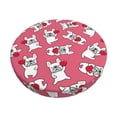 thumbnail image 1 of Goofa French Bulldog Printed Stool Covers Round, Waterproof Round Bar Stool Covers Anti-Slip Round Bar Stool Seat Cover with Elastic Bands Durable -, 1 of 7