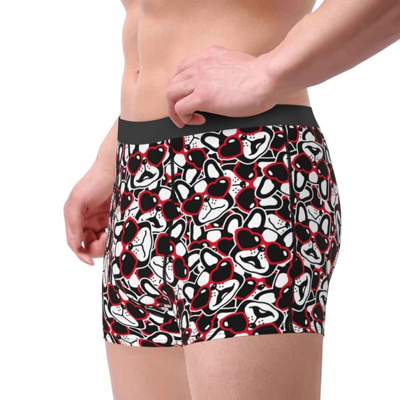 Goofa French Bulldog1 Printed Men's Boxer Briefs Underwear, Moisture-Wicking Underwear, Trunk,Soft and Breathable Cotton Underwear-X-Large