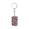 thumbnail image 1 of Goofa French Bulldog1 Printed Rectangular Metal Keychain Bag Charm Floral Charm for Purse Keys Metal Keyring Gift for Women Accessories, 1 of 7
