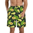 thumbnail image 1 of Goofa Fresh Avocado Printed Mens Swim Trunks Summer Quick Dry Short Beach Swimwear Bathing Suits-Small, 1 of 9